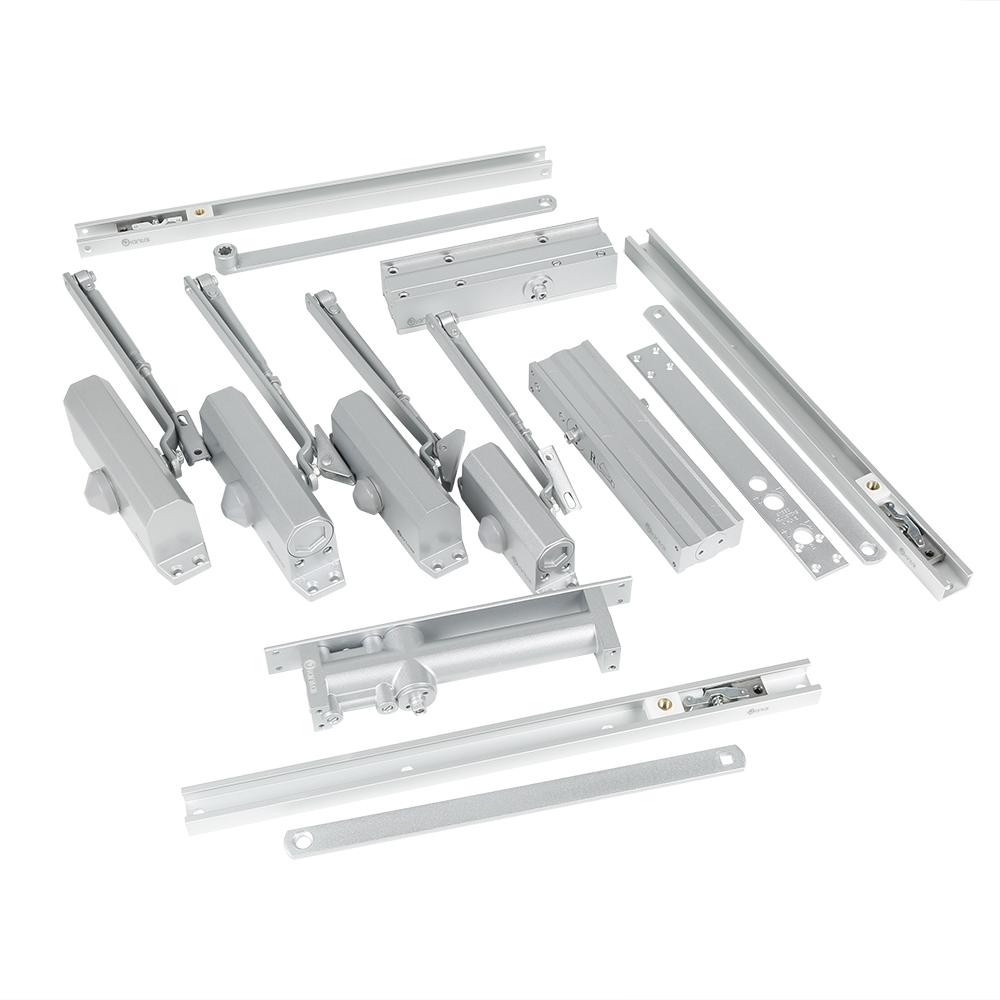 Алюминиевая рама двери коммерческой округлой формы скрытая дверь ближе